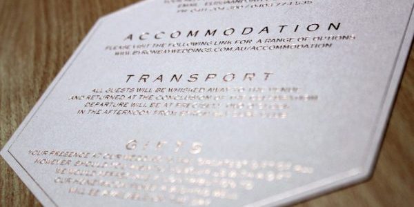 Foil printed in Nerang